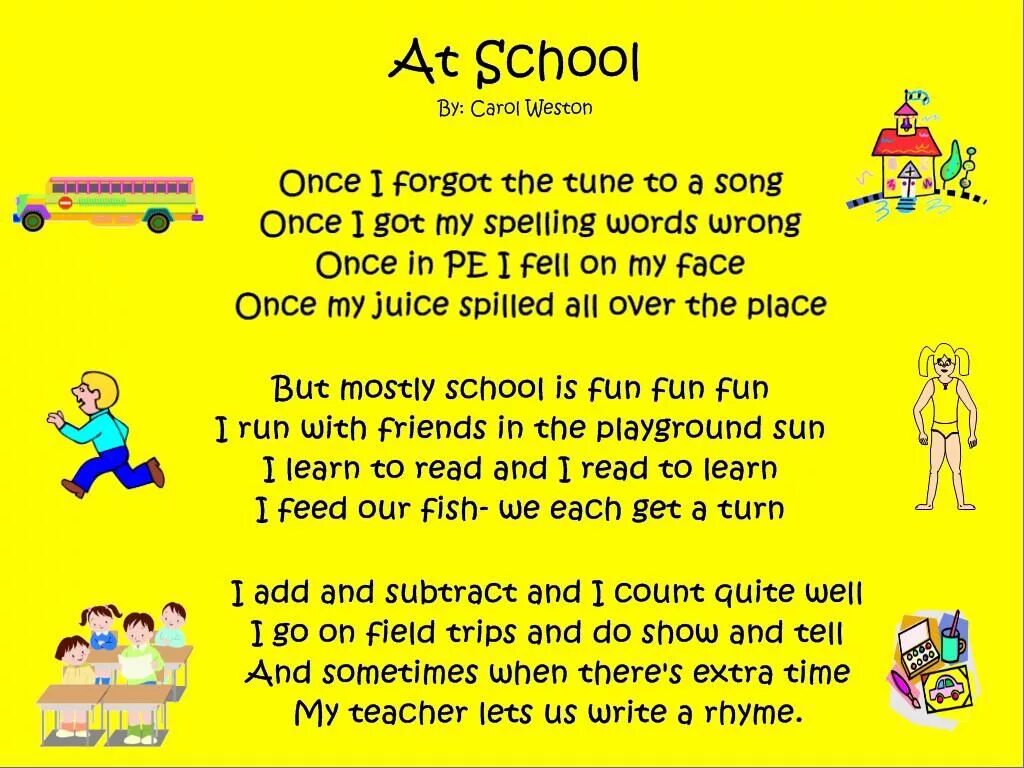 School слова. Poems about School. Poems about School for Kids. School poem. School Rhymes.