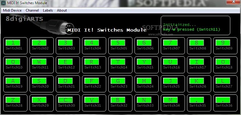 Интернет midi. Virtual midi controller. симулятор midi устройства. midi switch. midi pc mapping.