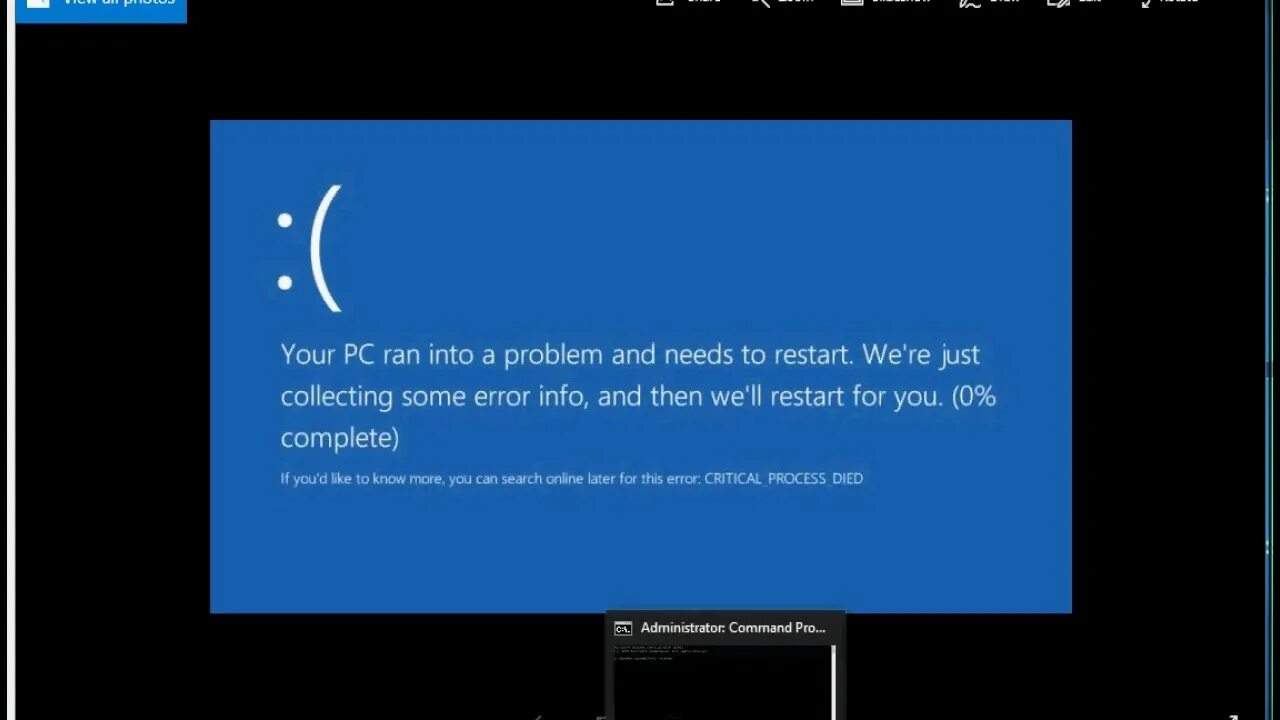 Ошибка critical process died. Экран смерти Windows 10 critical. Синий экран смерти Windows 10 critical process died. Black Screen of Death Windows 10. Синий экран windows 10 critical process died