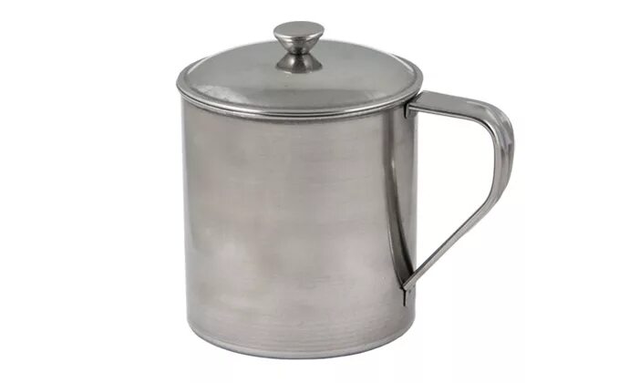 Vetta кружка 1000 мл, h12см, нерж. металлические кружки с крышкой. экспедиция кружка термо. кружка металл ф10. кружка с крышкой металлический.