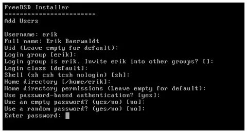 Empty password