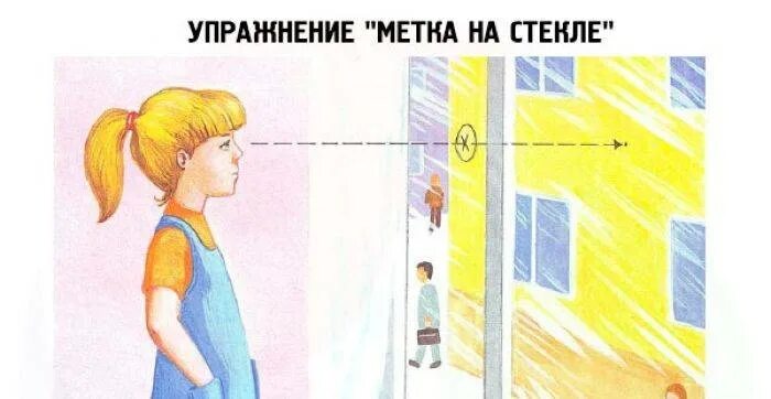 Метка глаз. Гимнастика для глаз упражнение с меткой на стекле. гимнастика по аветисову метка на стекле. упражнения для глаз при миопии для детей метка на стекле. занятия с меткой на стекле.