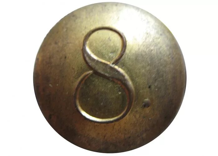 Пуговица шефские полки с короной. Пуговица 8. Пуговица 8. Пуговица япония 1945г. Res №2b (203-330) mm красный.