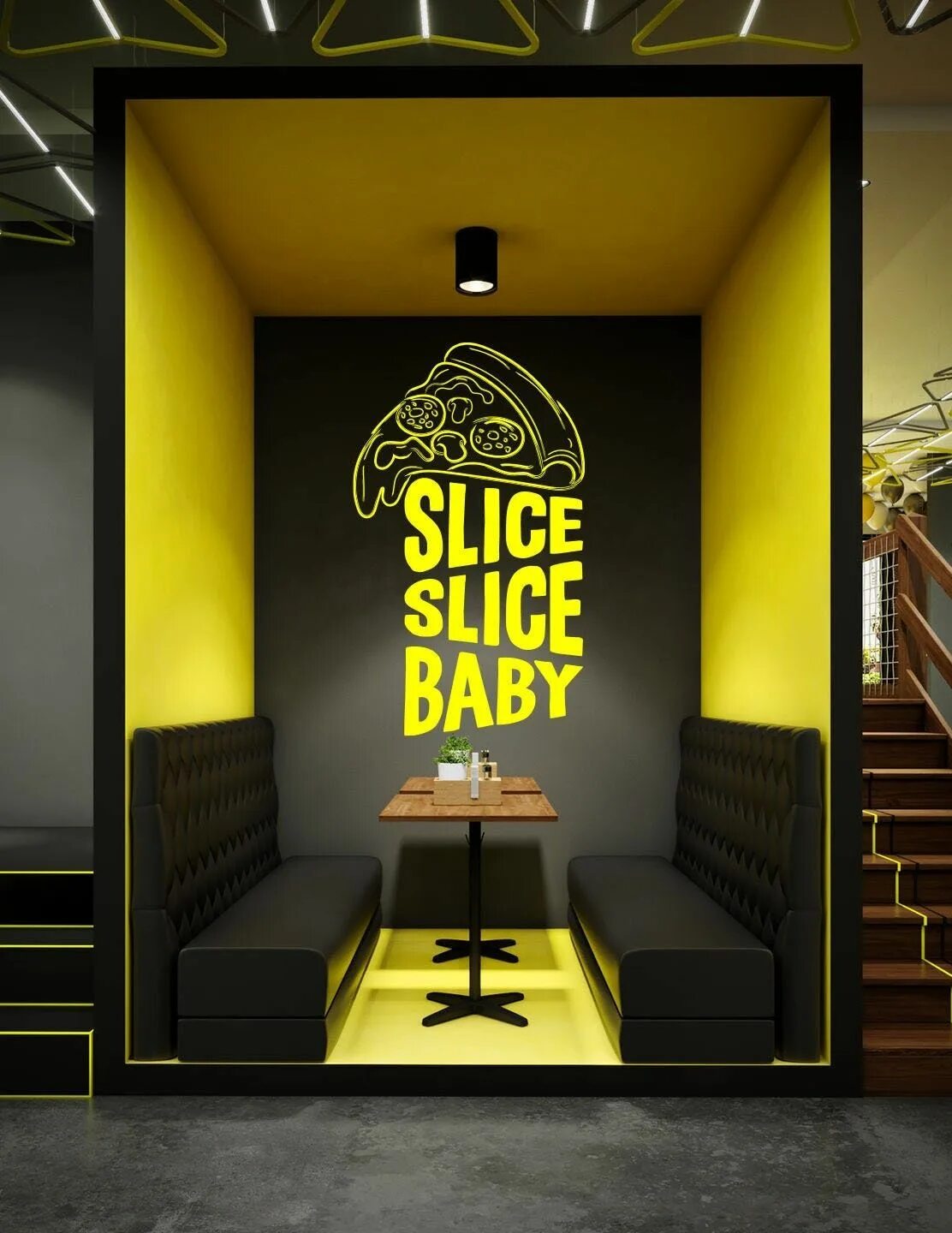 Желто черный в интерьере MEGAPOLIS interior design on Behance Yellow kids rooms, Home office design, Inte
