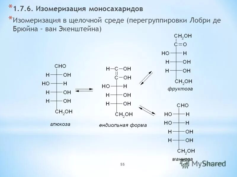 Тест 2 углеводы. Изомеризация d Глюкозы в щелочной среде. Изомеризация фруктозы в щелочной среде. Эпимеризация маннозы в щелочной среде. Изомеризации d-галактозы в щелочной среде.