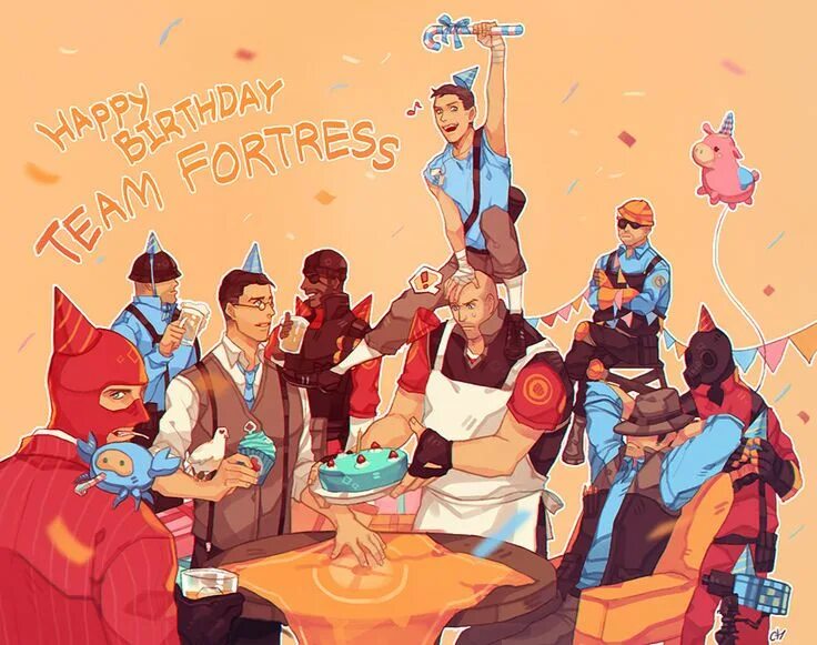 Др тим. Team fortress 2 день рождения. тим фортресс 2 с днем рождения. торт team fortress 2. день рождения тф2.