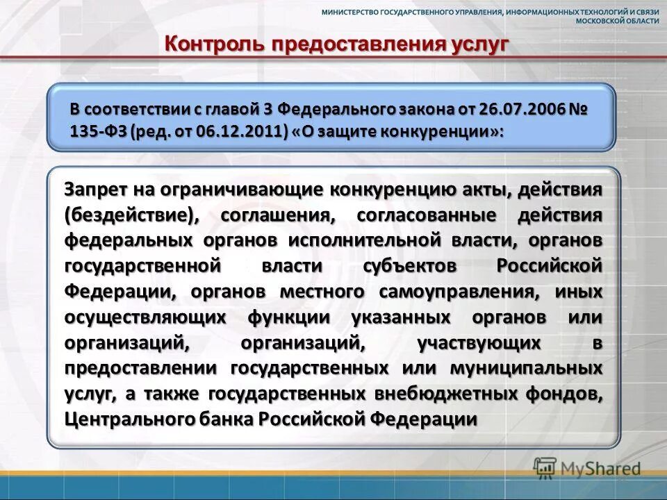 Контроль предоставления государственных услуг. Контроль предоставления услуг. контроля ограничивающих конкуренцию соглашений. запрет конкуренцию. государственных органов. в фз о защите конкуренции запрет на ограничивающие.