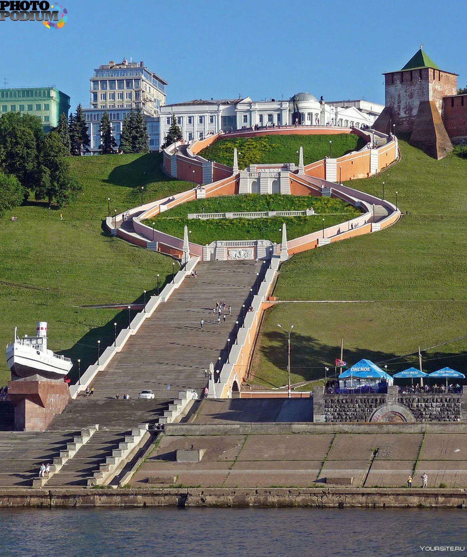 Нижегородский Кремль Чкаловская лестница. Чкаловская лестница Нижний Новгород. Чкаловская лестница и Кремль. Чкаловская лестница Нижний Новгород памятник.