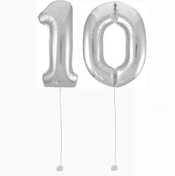 Шары цифры 10