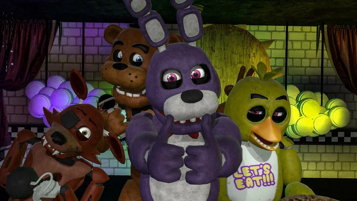 5 ночей в школе 2. Фиве Нигхт АТ Фредди. FNAF 1 Freddy. Бонни пиццерия Фредди. Фредди и Бонни друзья.