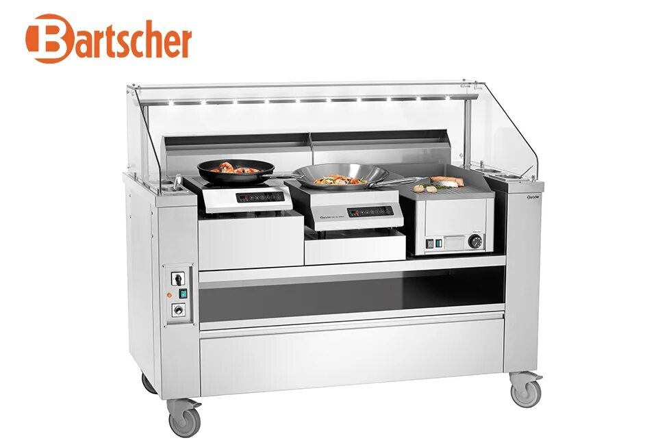 Кулинарная станция 7 в 1. Моечная машина Bartscher Deltamat 310. Bohner гриль. Кухонное оборудования для приготовления пищи. Гриль станция.