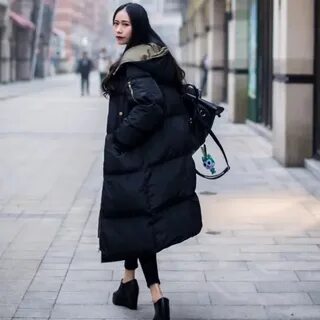 Куртка широкая длинная