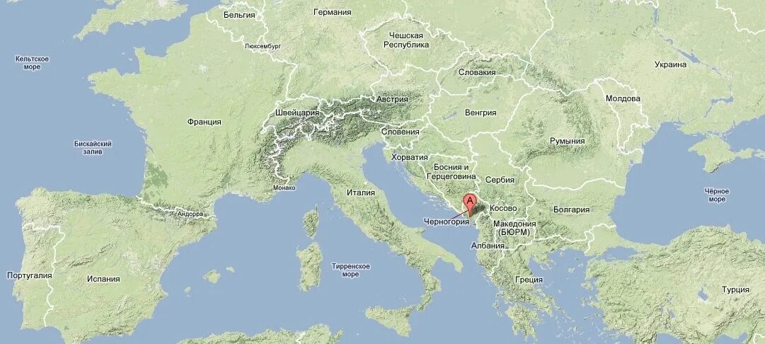 В какой стране находится черногорье. Местоположение Черногории на карте. Столица Черногории на карте. Черногория на карте Европы. Черногория на европейской карте.