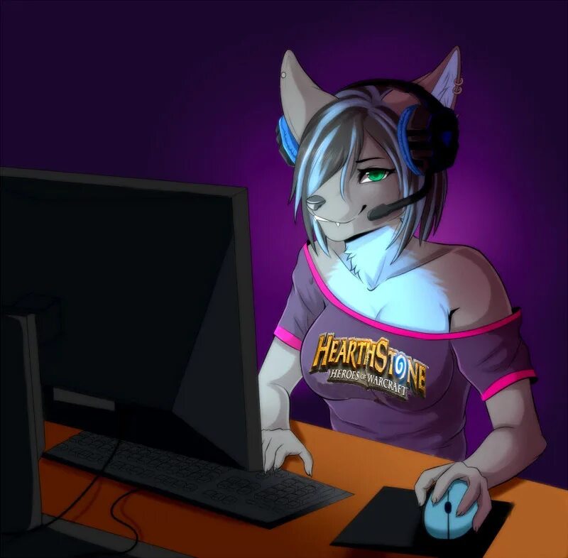 Furry game pc. Фурри девушки. Девушка геймер. Фурия геймер. Фурри волчица.