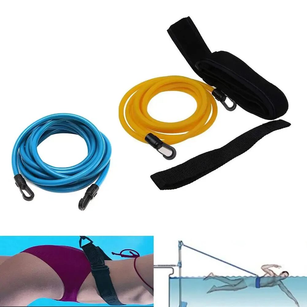 Пояс для плавания с сопротивлением long Belt, резина 4м HYDROTONUS. Эспандер swimtraining swimbeld. Тренажер St 4 для пловцов. Short Belt тренажёр для плавания 5 метров.