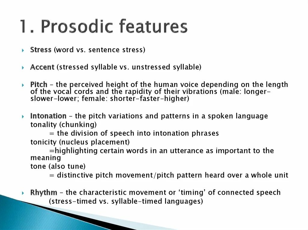 Prosodic features. Sentence stress. Prosodic features of Speech. Prosodic stress.