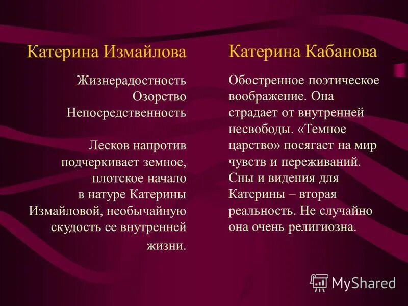 две катерины две судьбы