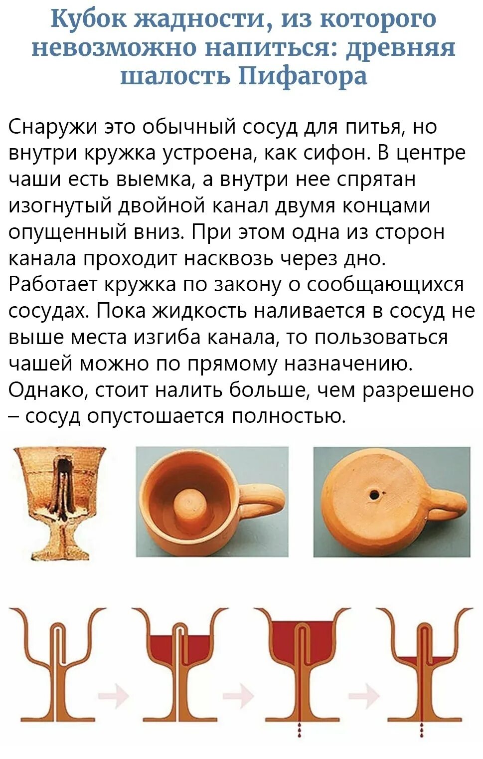 Как работает чаша пифагора. Пифагорова чаша. пифагорова чаша принцип. чаша жадности пифагора. кружка пифагора.