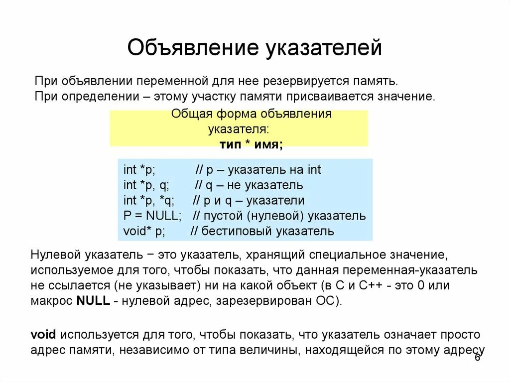 Пример объявления указателя. Приведите примеры объявления указателей. Переменная указатель. Объявление указателя c++.