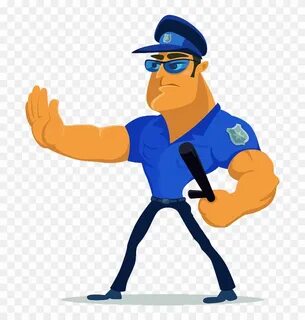 Policeman walk