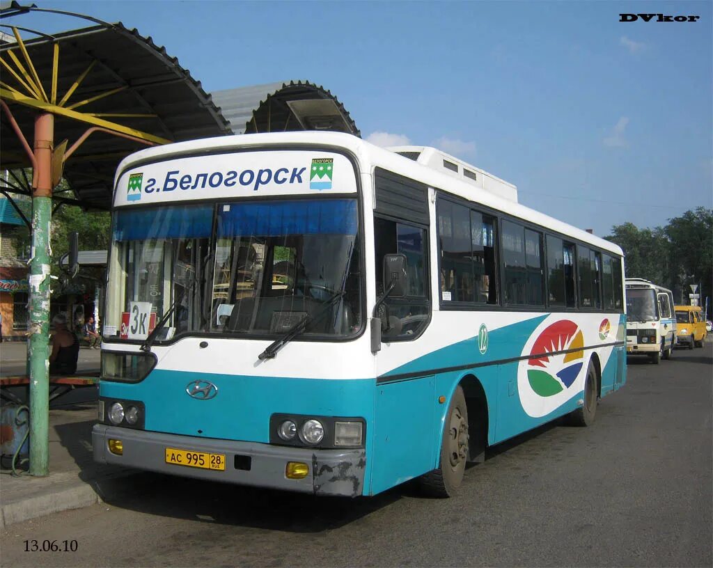 Автобусы белогорск амурская область. Hyundai Aerocity 540. Hyundai Aerocity 540 Михайловка. Daewoo Bus 1999. Автобусы Белогорск.