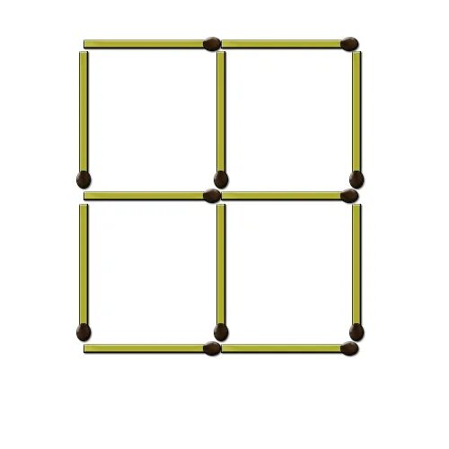 Пять квадратов из спичек. Головоломка квадрат из 4 спичек. 3 Спички 3 квадрата. Головоломки из спичек 5 квадратов. Квадрат из 5 спичек