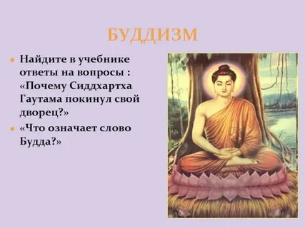 Объяснение названия буддизм