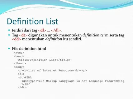Def html