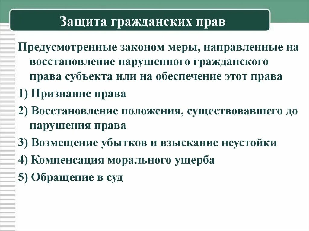 Меры восстановления компенсации. Нарушение прав в гражданском праве. Ответственность за нарушение гражданских прав. Нарушитель гражданских прав.