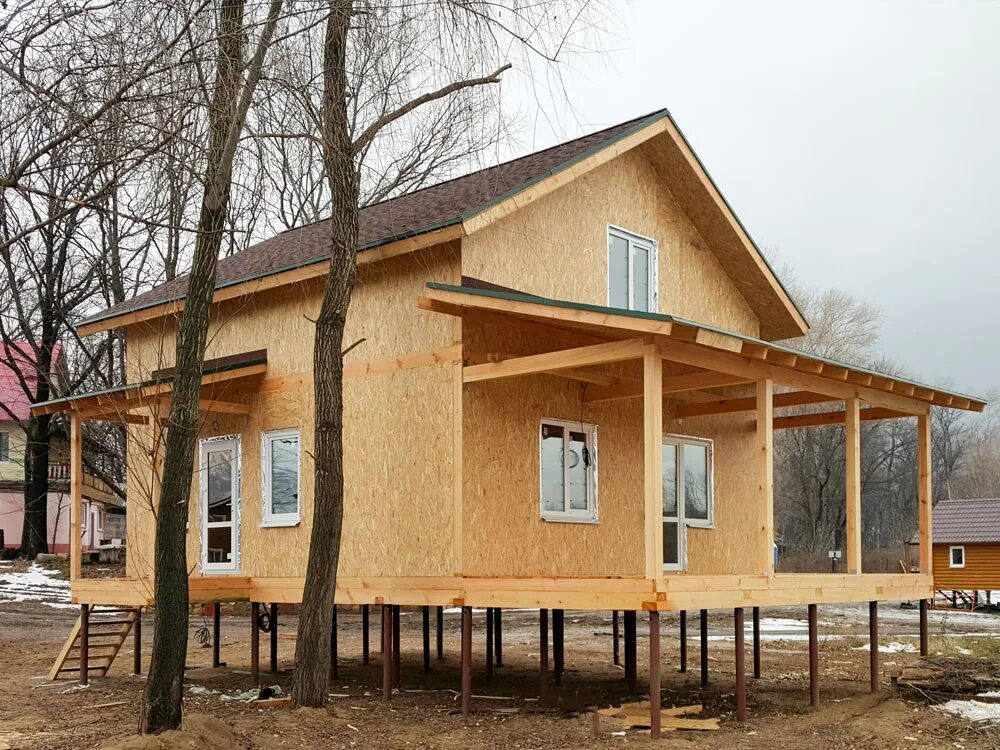 Каркасно щитовые дома проекты фото