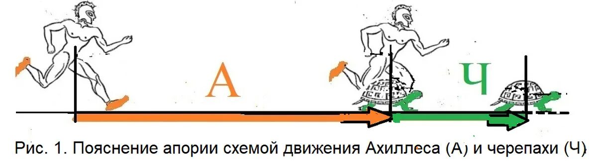 Никогда не догонит черепаху. Ахилл и черепаха апория. Парадокс Зенона об Ахиллесе и черепахи. Софизм Ахиллес и черепаха. Ахиллес и черепаха схема.