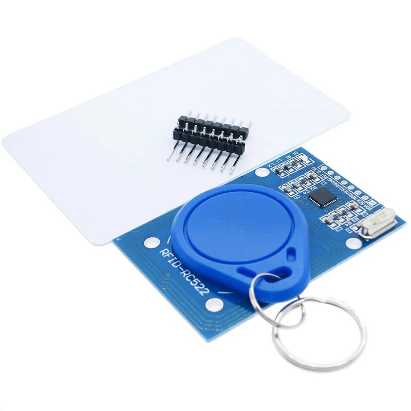 Программатор mifare. Считыватель rfid-rc522. считыватель карточек rfid rc522. mini rfid-rc522. модуль rfid считыватель/программатор карт с картой и брелоком.
