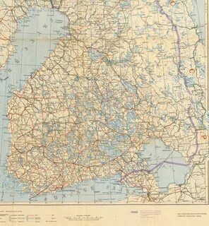 Финская карта 1939 года