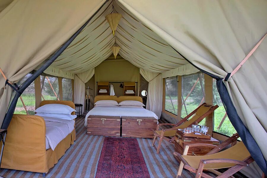 Under canvas
