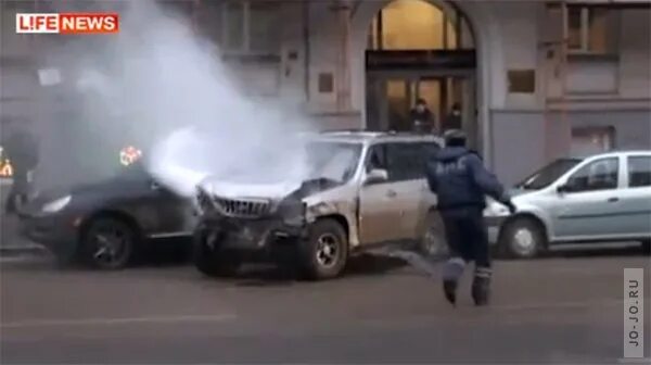 Ремонт 20 автомобилей. Джип протаранил 16 авто на садовом кольце.