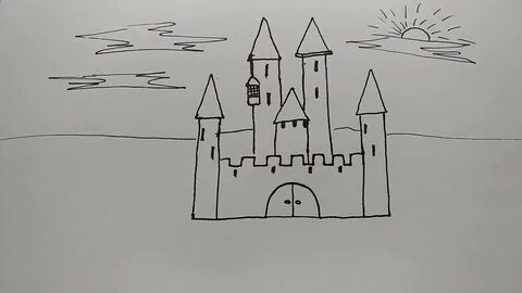 Как нарисовать старый замок