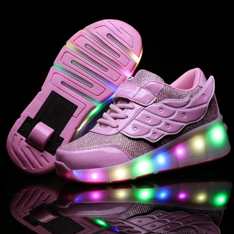 Золотые хилисы с 2 колесиками. Золотые кроссовки хилисы. Светящиеся кроссовки Fashion розовые USB. Хелис кроссовки светящиеся.