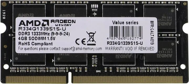 Оперативная память amd radeon. AMD r534g1601s1s-uo. Модуль памяти AMD so-DIMM 8 ГБ. R334g1339s1s-u. Память SODIMM ddr3 4096mb для каких компьютеров.