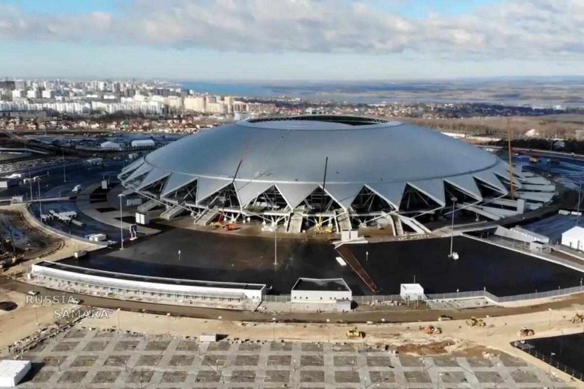 Year stadia. Самара Арена. Самарский стадион Арена. Самара Арена ЧМ 2018. Стадион ТВ Самаре Самара Арена.