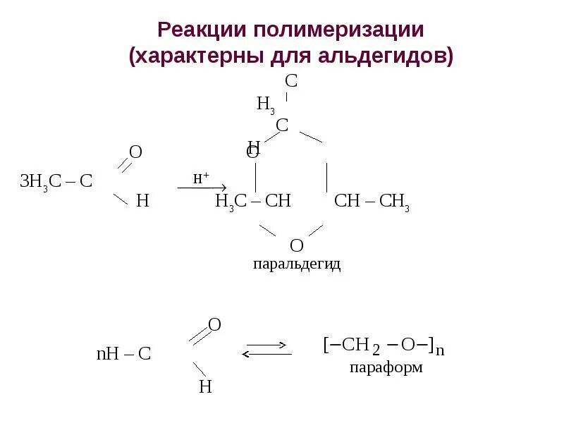 Для кого характерна реакция полимеризации. Реакция полимеризации альдегидов. Класс соединений для которых характерны реакции полимеризации. Реакция полимеризации характерна для. Продукты реакции полимеризации