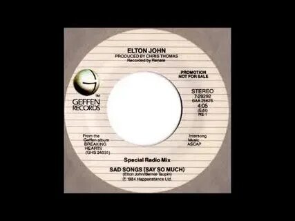 Sad songs элтон джон