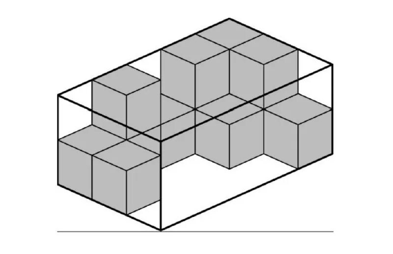 Из кубиков собрали параллелепипед