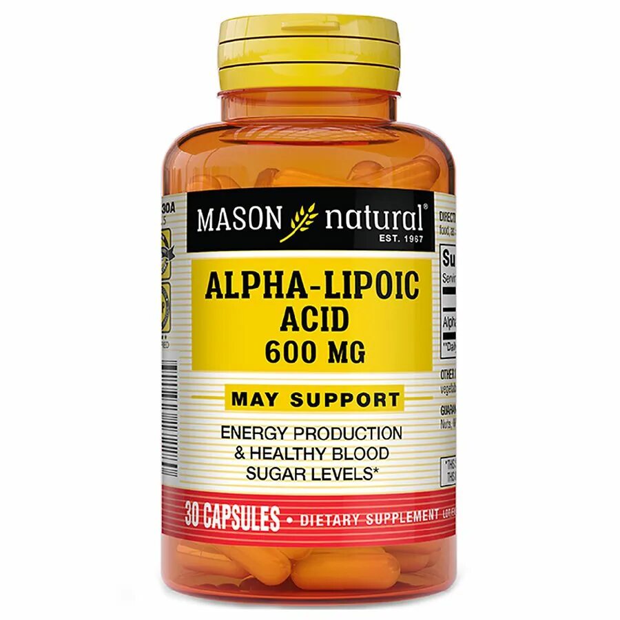 Лучший производитель альфа липоевой кислоты. Alpha Lipoic acid 600mg. Тиоктовая кислота 600. Alpha Lipoic 600. Puritans Pride- Alpha Lipoic acid 600mg 30 caps.