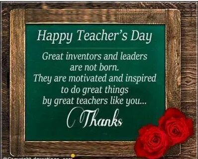 Our teacher to be happy if