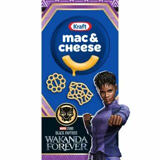 Kraft Mac N Cheese Macaroni and Cheese Dinner with Black Panther: Wakanda F...