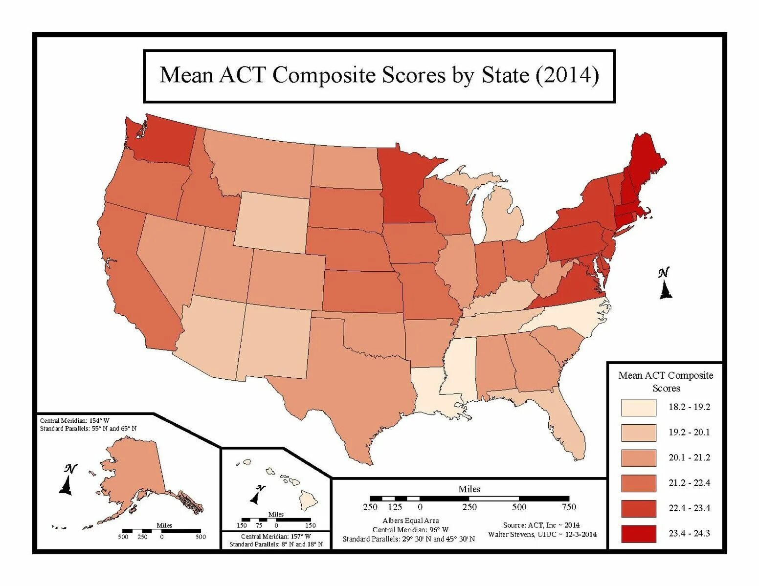 Highest Act score. Act Composite score. Act score. Average sat scores by State. State act