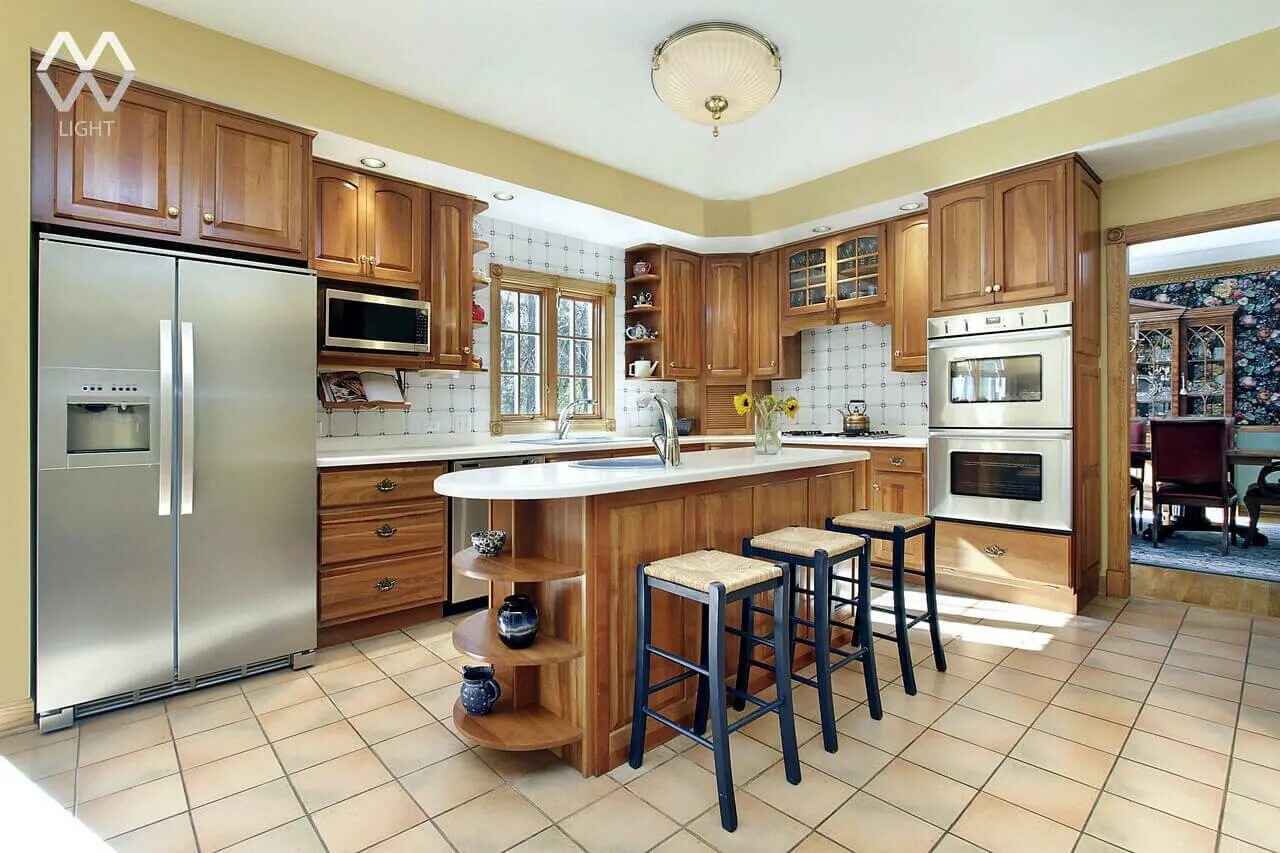 Сколько нужно мебель квартиры. MW-Light - 317011202 Афродита. Кухня в частном доме. Кухонный гарнитур в доме. Встроенные кухни.