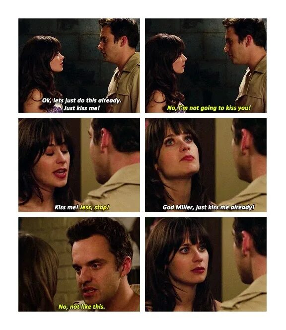 I like way you kiss me перевод. Just Kiss already. Just Kiss him already!. New girl memes.