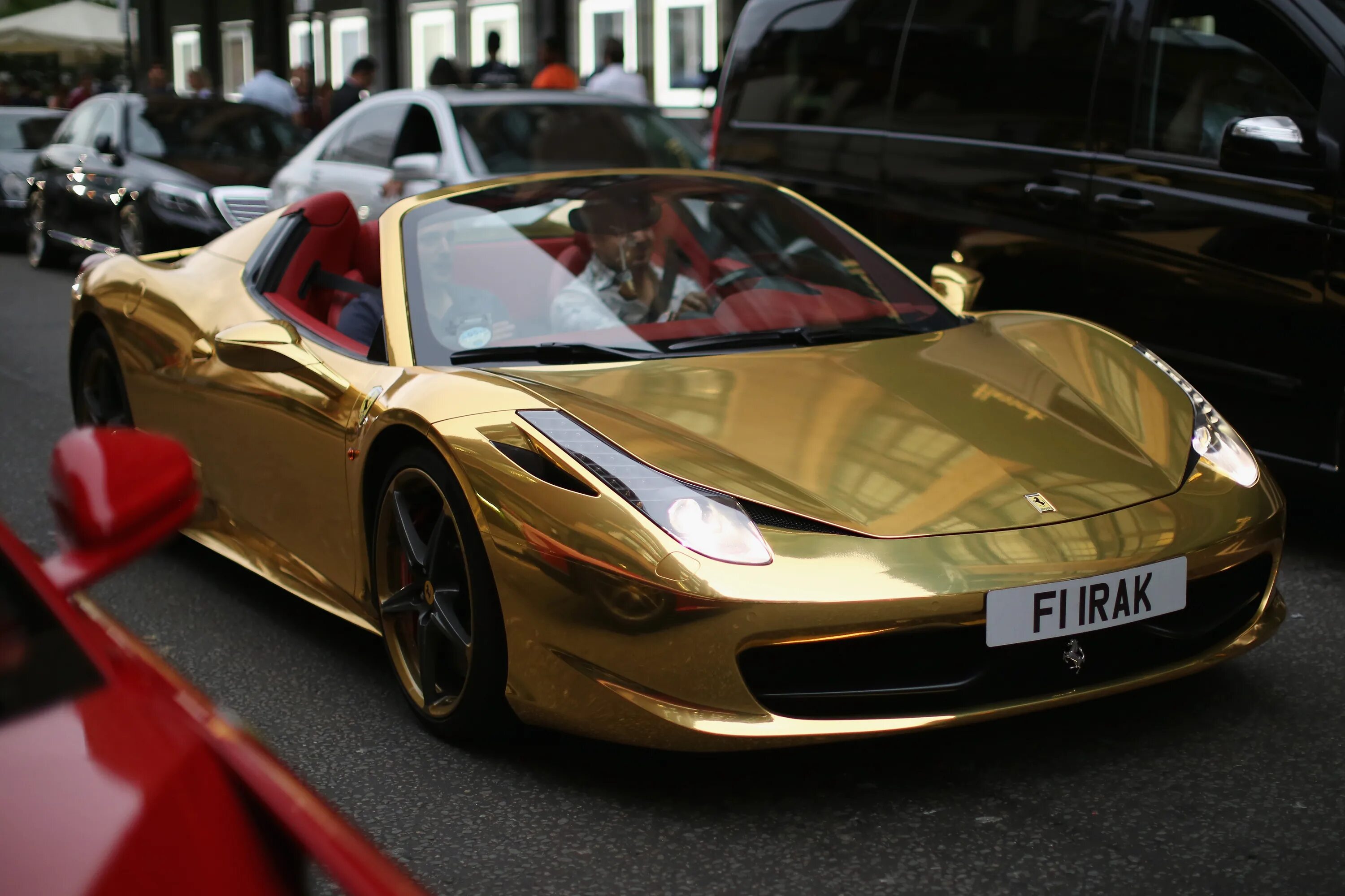 Gold car