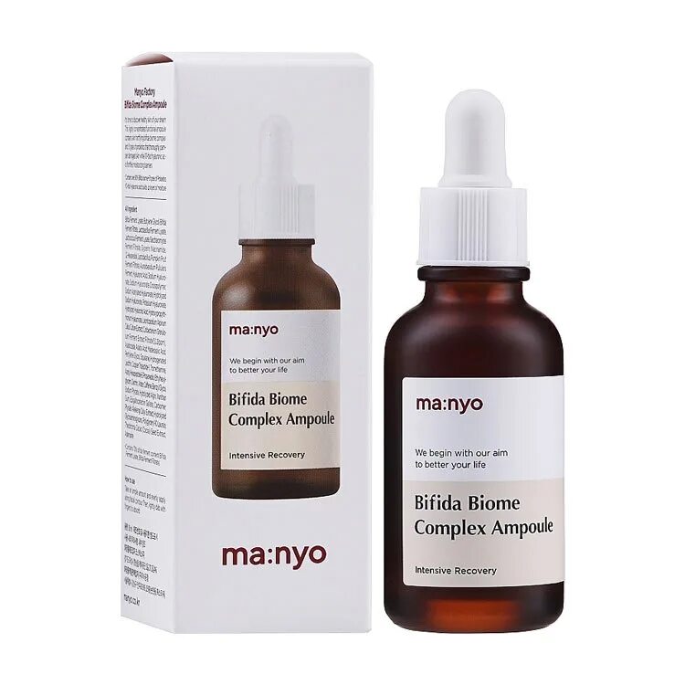 Biome complex. Manyo factory bifida biome complex ampoule. ma:nyo – bifida biome complex ampoule, 30 ml.. омолаживающая ампула с лизатом бифидобактерий manyo bifida biome complex ampoule. сыворотка manyo.